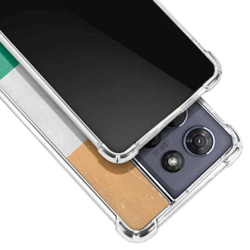 Ivory Coast Flag Distressed Moto G Power 5G (2025) Clear Case